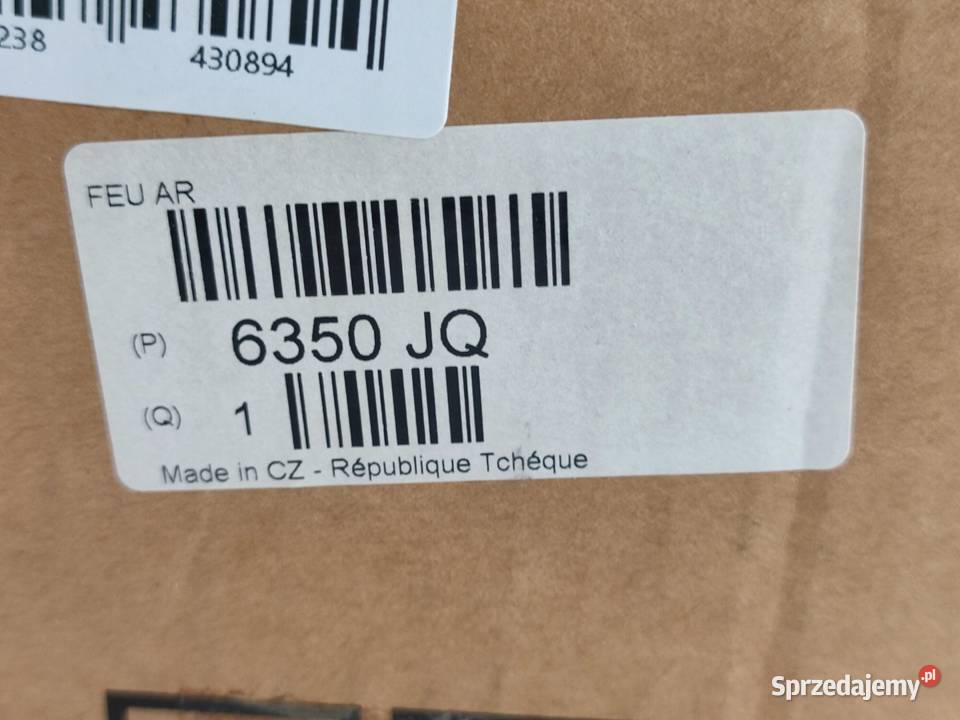 LAMPA PRAWY TYŁ W KLAPĘ CITROEN C5 III RD 2008 osobowe