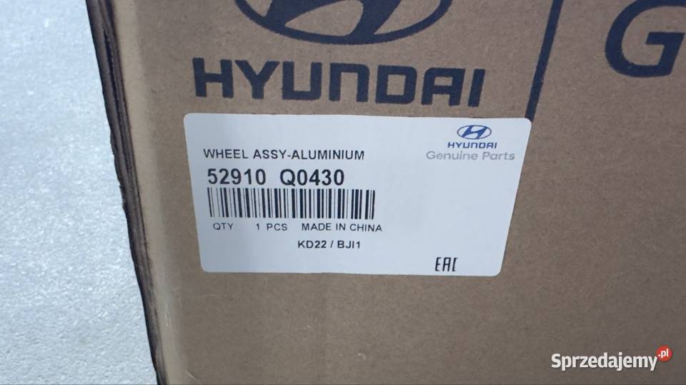 Felga Hyundai Bayon 52910Q040 Nowa Średnica 17" Szczecin