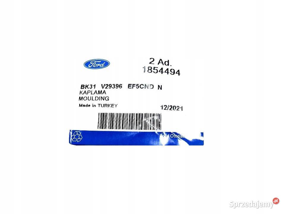 NAKŁADKA LISTWA BOCZNA TYŁ PRAWA FORD TRANSIT osobowe