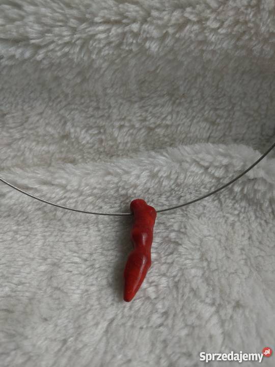 Biżuteria z kamieni KORAL obróżka bransoletka Częstochowa sprzedam