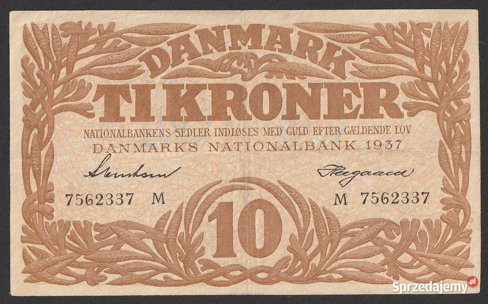 DANIA 10 KORON 1937