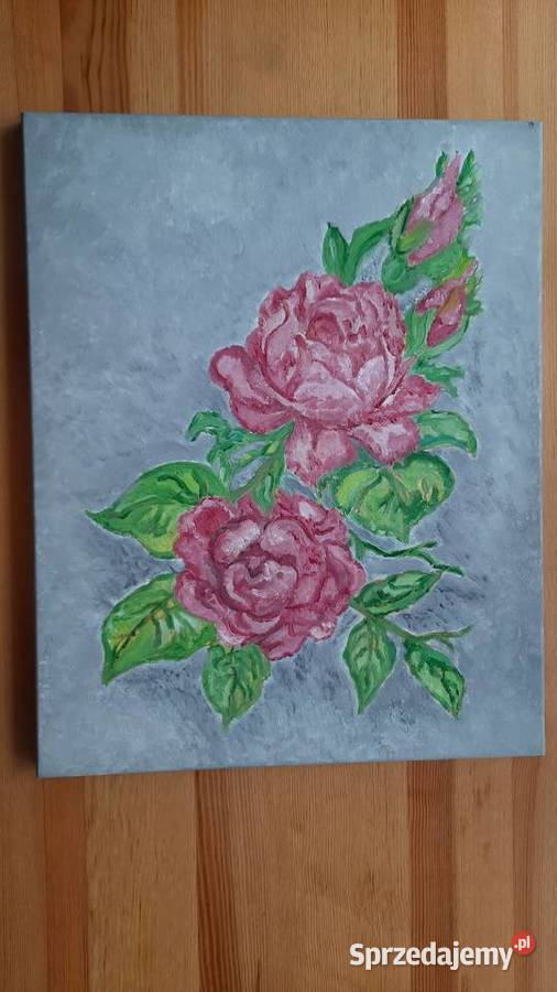 Kwiaty obraz na płótnie 40 x 50 ELange Poznań