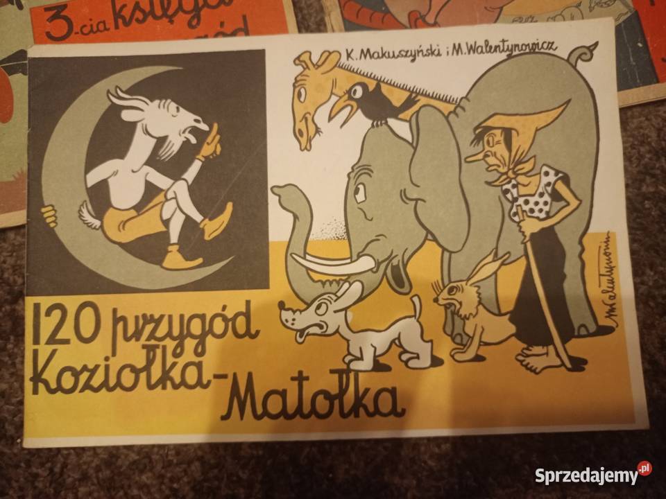 Zestaw 4 ksiąg Przygód Koziołka stare i nowe mazowieckie Warszawa