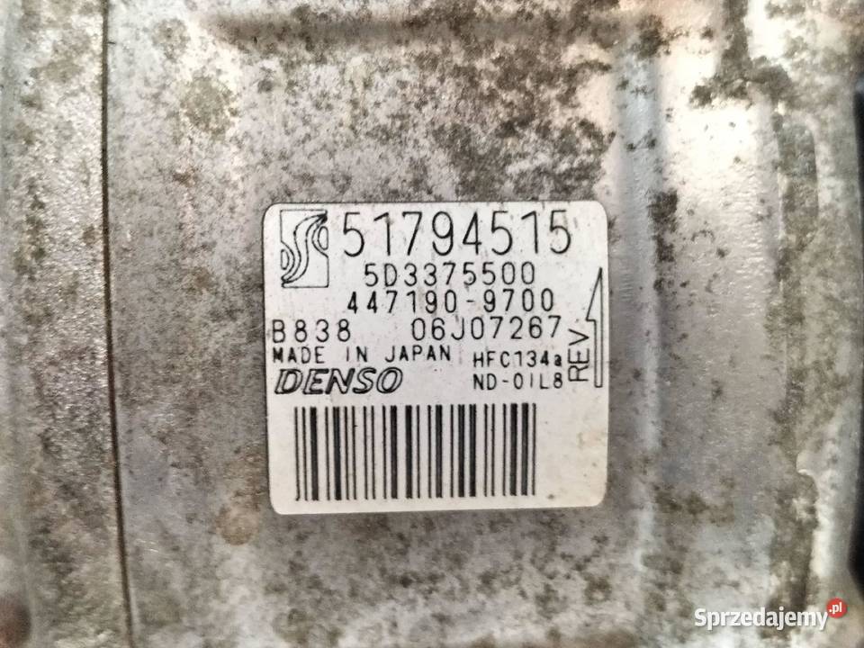 SPRĘŻARKA KLIMATYZACJI 51794515 5D3375500 14 Kompresory klimatyzacji Klimatyzacja