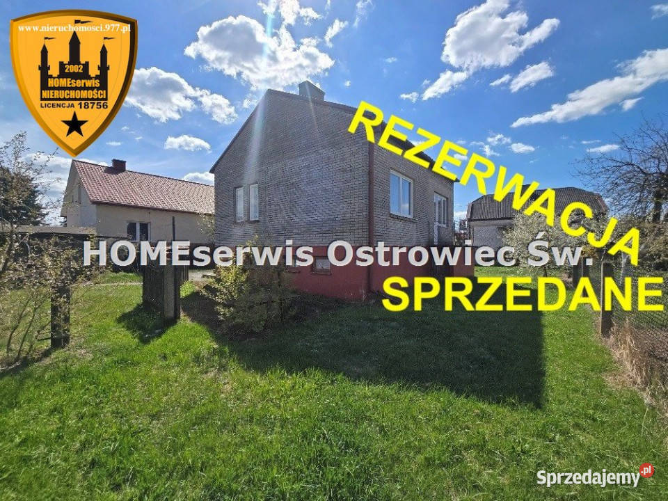 Sprzedaż domu wolnostojącego 67m2 Ostrowiec asfalt Ostrowiec Świętokrzyski