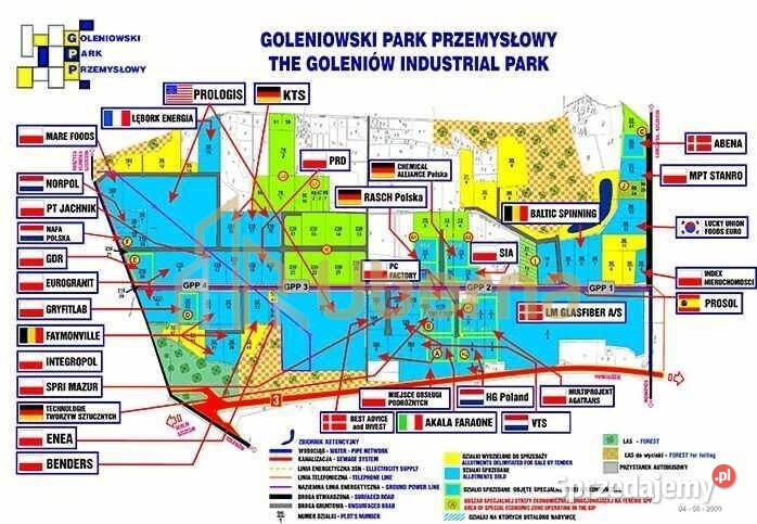 Działka przeznaczona pod produkcję magazyny Łozienica