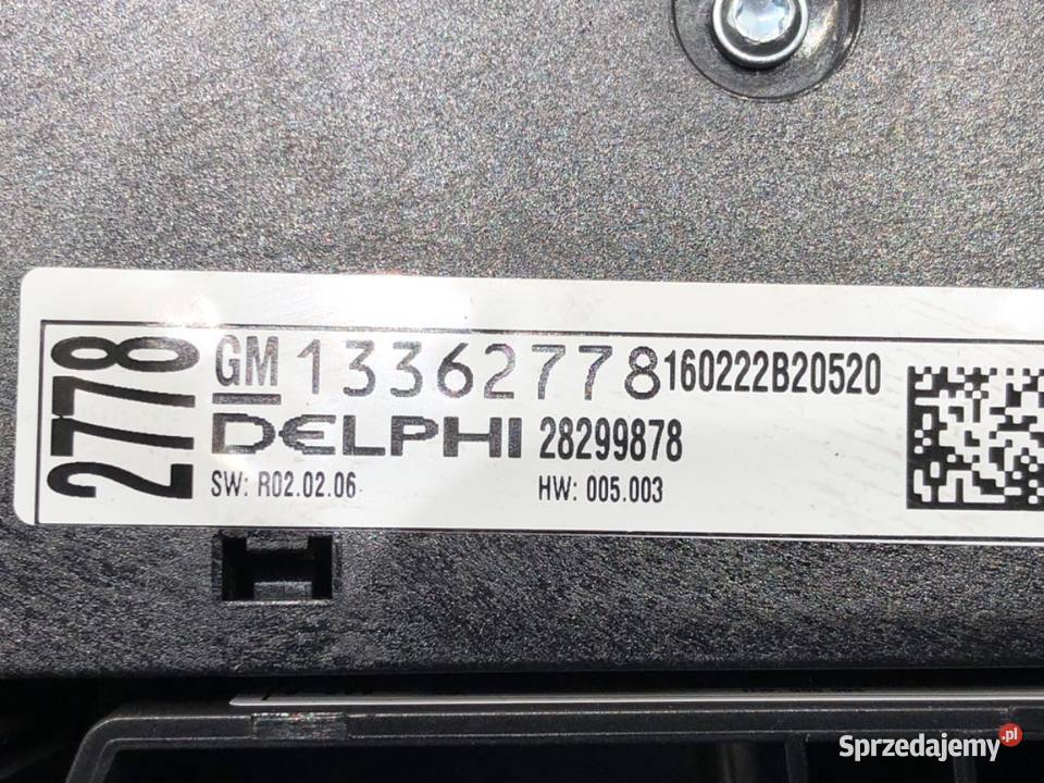 PANEL STEROWANIA RADIA OPEL MERIVA B 13362778