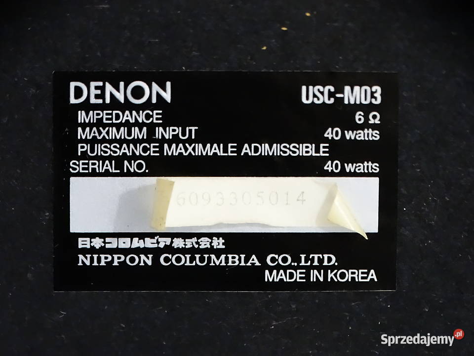 Wieża stereo Denon DM03 US oryg kolumny org Biłgoraj
