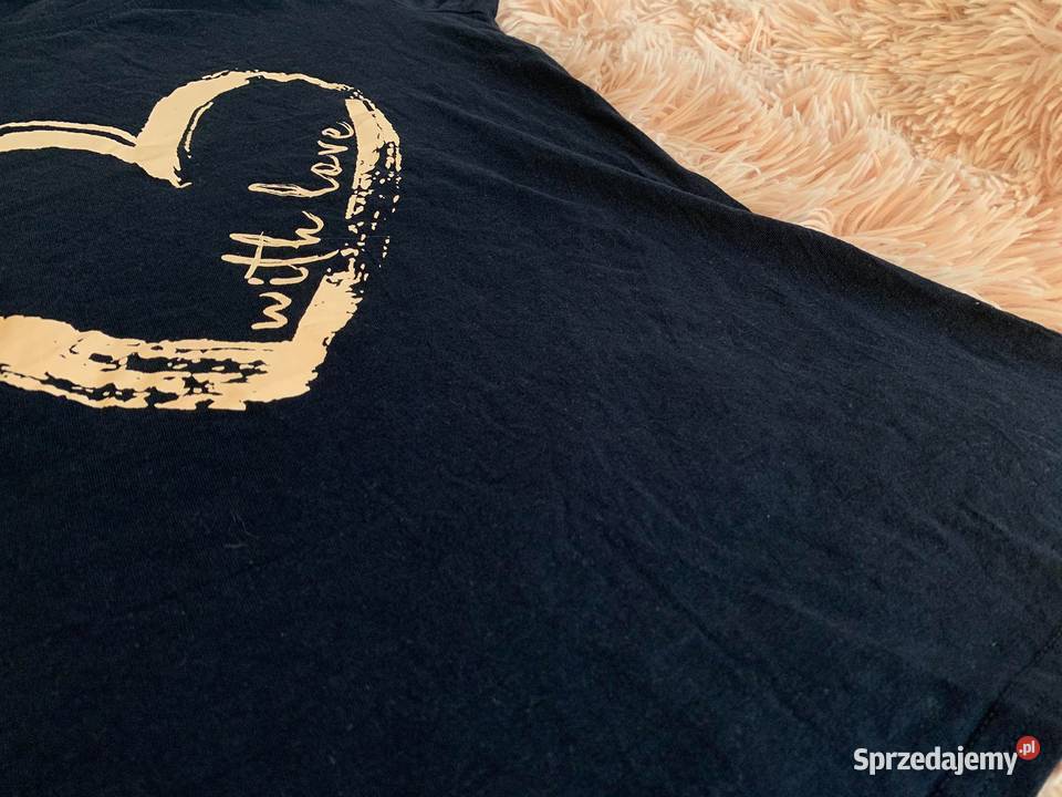 Tshirt koszulka bluzka z krótkim rękawem serce Jasło