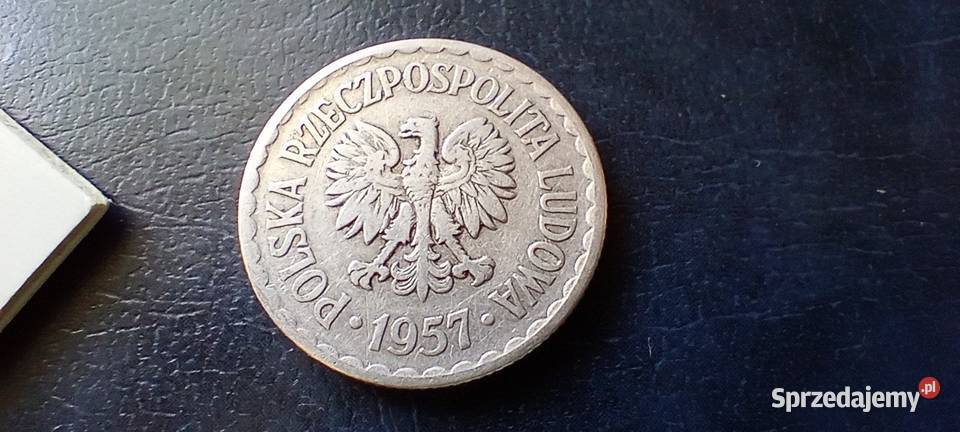 Stare monety 1 złoty 1957 PRL Polska Lesko