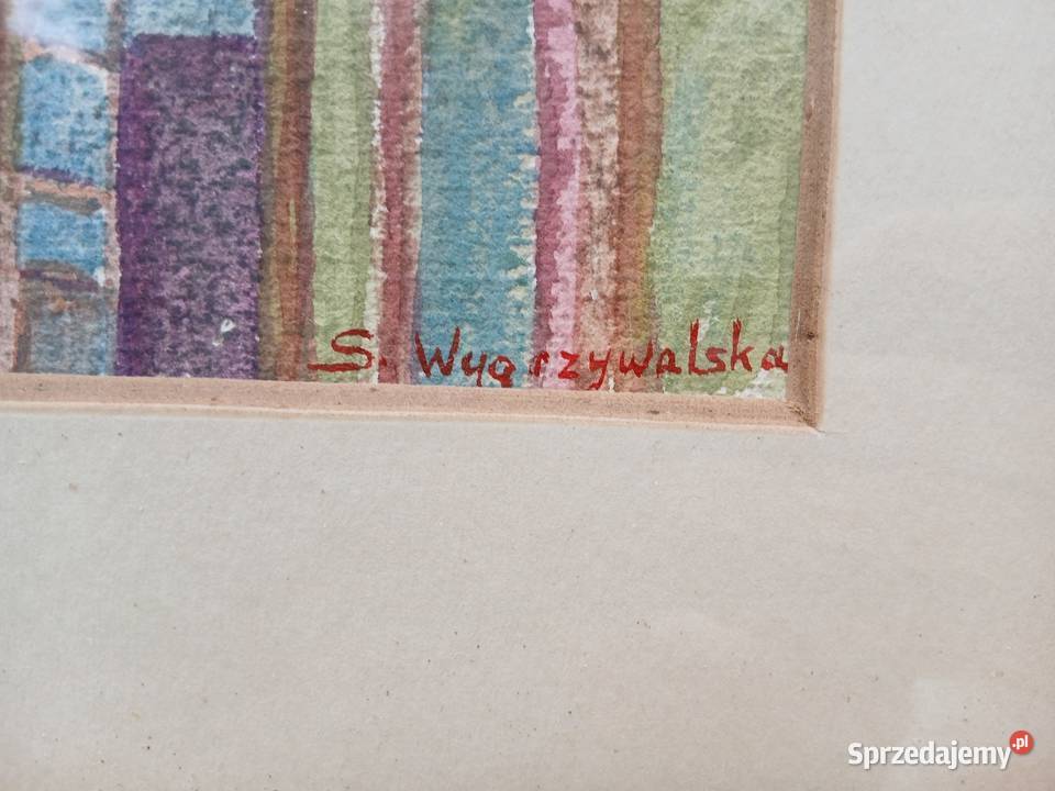 Stary obraz Sława Mldner Wygrzywalska dom mazowieckie Warszawa sprzedam