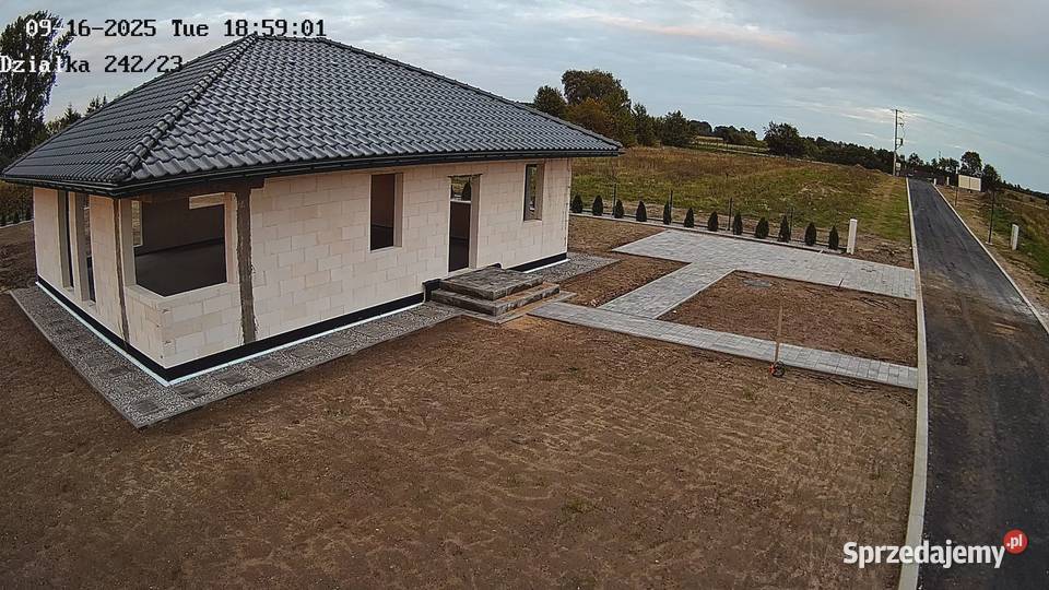 Nowy dom parterowy 105m2 na zamkniętym osiedlu 1200m2 Myślibórz