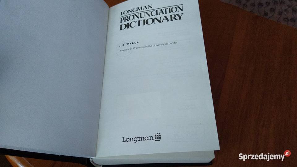Longman pronunciation dictionary J C Wells Gdańsk
