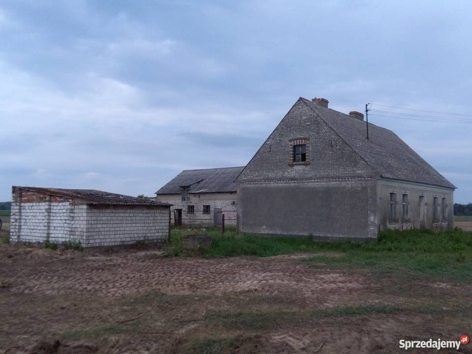 Dom z budynkiem gospodarczym cegła Wyręba sprzedam