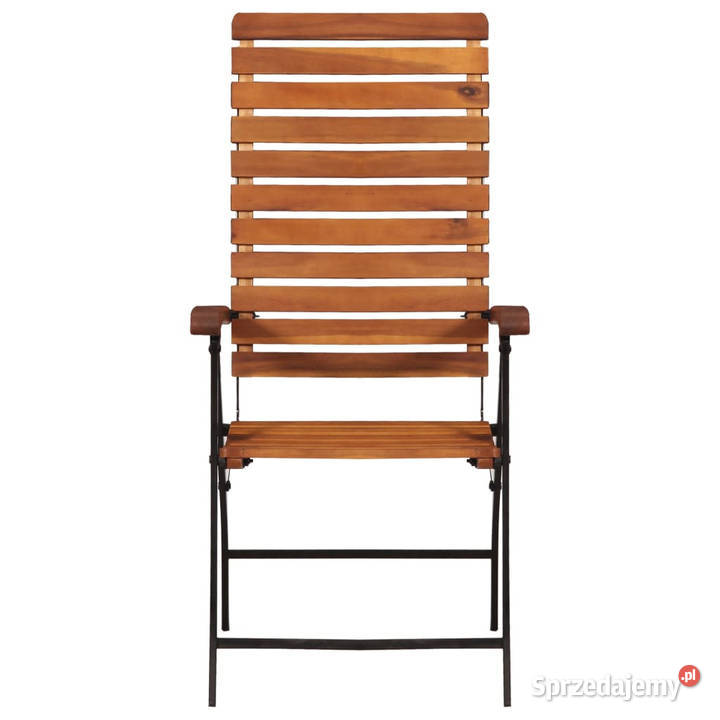 Rozkładane krzesła ogrodowe 2 lite drewno sprzedam