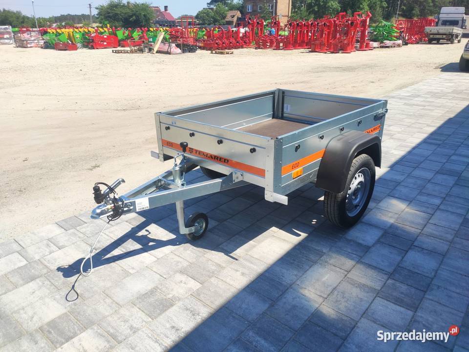 Przyczepka samochodowa Temared ECO 1510 646kg Burtowe i plandeki Poznań sprzedam