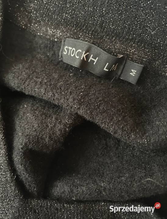 Sweter czarny S 68 z wełny Wiskoza Lurex Swetry i golfy Wrocław