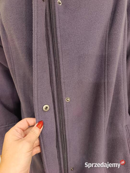 Fioletowy lila płaszczyk damski r44 śląskie Hażlach