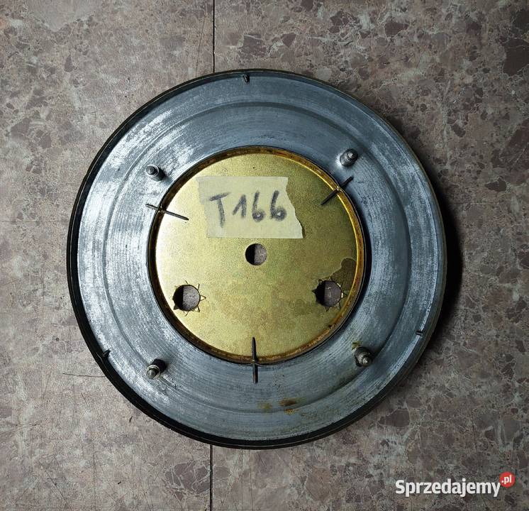 T166 Tarcza starego zegara ściennego beżowa 145 Tczew