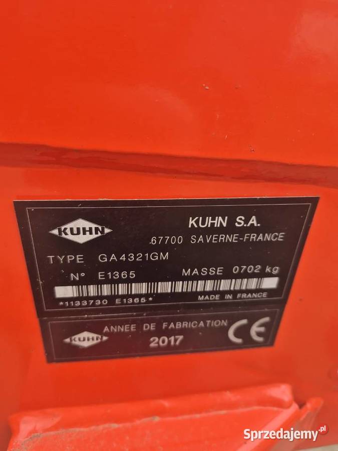 Zgrabiarka Kuhn GA 4321 dolnośląskie Bolesławiec