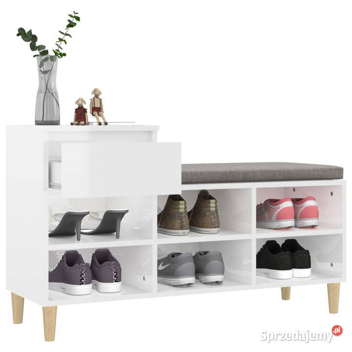 Szafka na buty wysoki połysk biała 102x36x60 Warszawa sprzedam