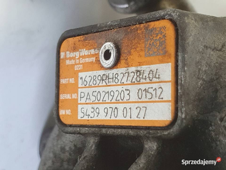 TURBOSPRĘŻARKA Renault Fluence 15 DCI Części samochodowe Chełm