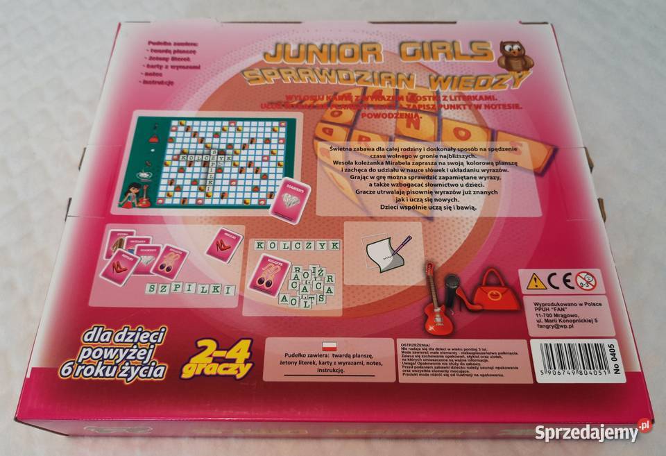 Gra edukacyjna ułóż wyrazy Junior Girls FAN śląskie Czeladź