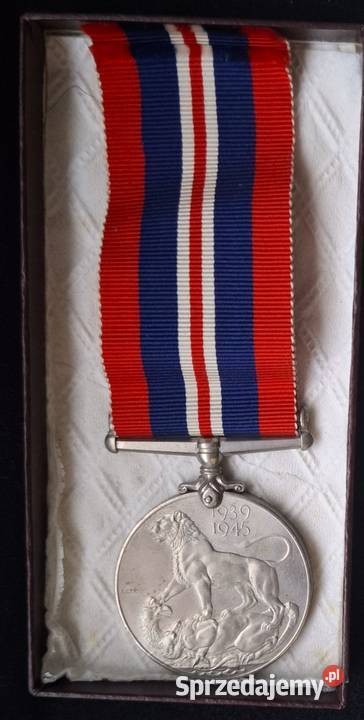 Oryginalny Medal Wojnę 19391945 PSZ Kolekcje Gliwice