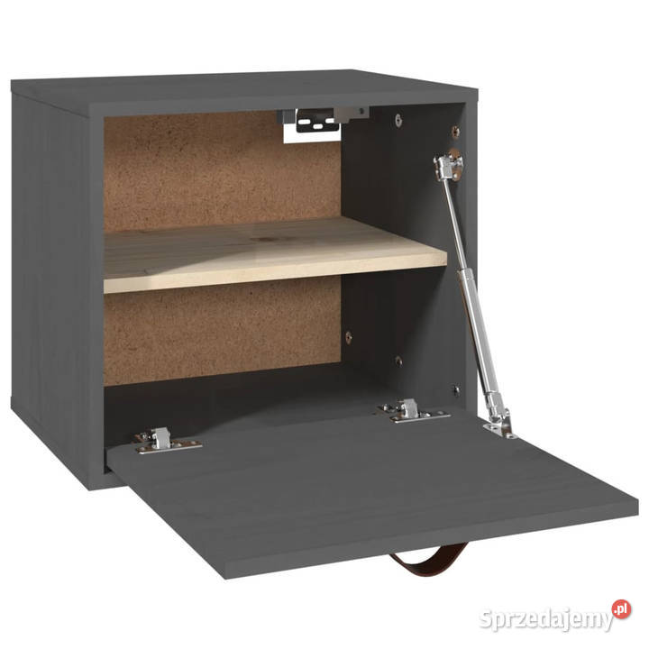 Szafka ścienna szara 40x30x35 lite drewno