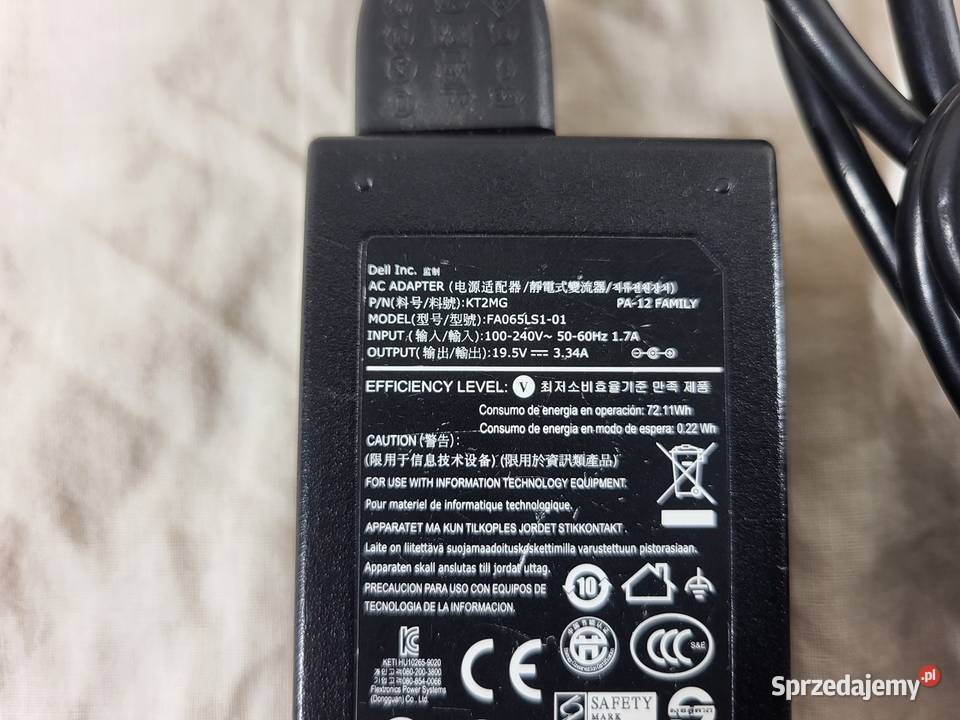 Oryginalny zasilacz Dell FA065LS101 195V 334A mazowieckie Warszawa