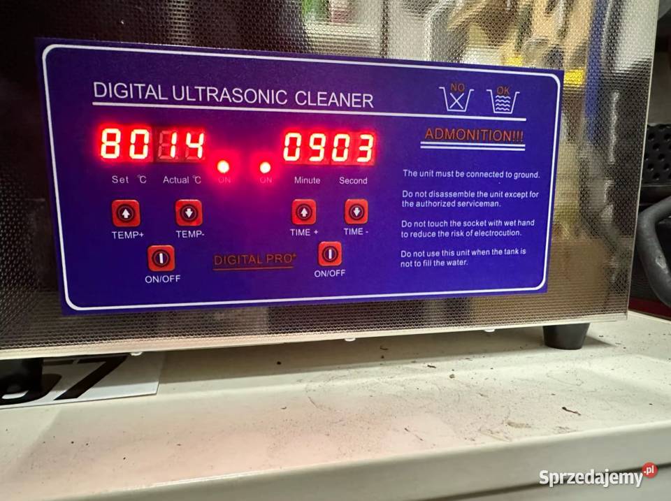 Nowa Myjka Ultradźwiękowa VEVOR 6L Profesjonalne Siedlce