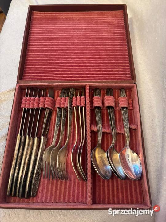 Zestaw zabytkowych sztućców w oryginalnym Stegna sprzedam