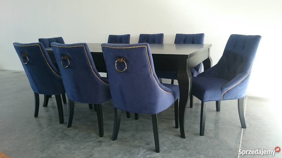 Krzesło pikowane z kołatką chesterfield glamour Łódź