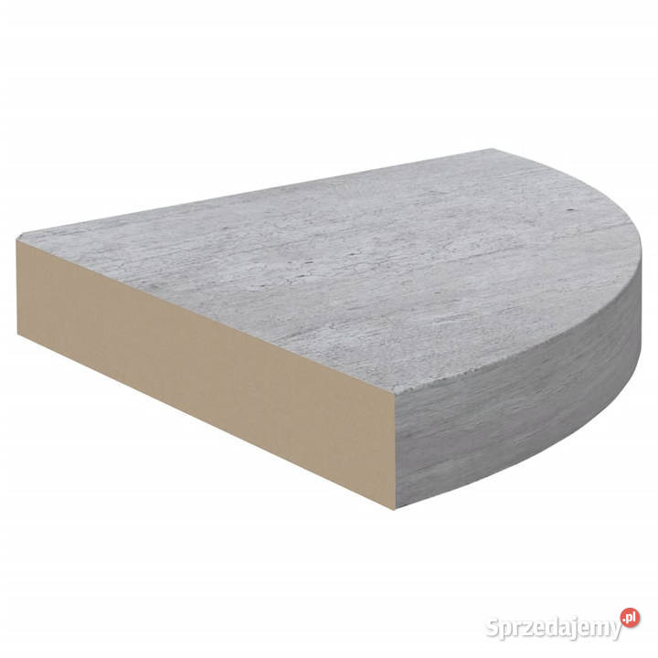 Narożne półki ścienne 2 szarość betonu 35x35x38 Warszawa