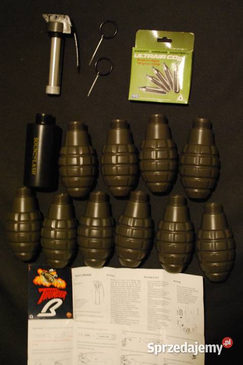 Kolekcja Airsoft 2 pistolety karabinek granaty Podkowa Leśna