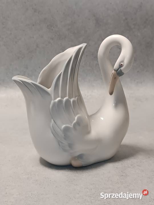 LLADRO seria NAO 588 Łabędź Swan Bowl Wazon Waza