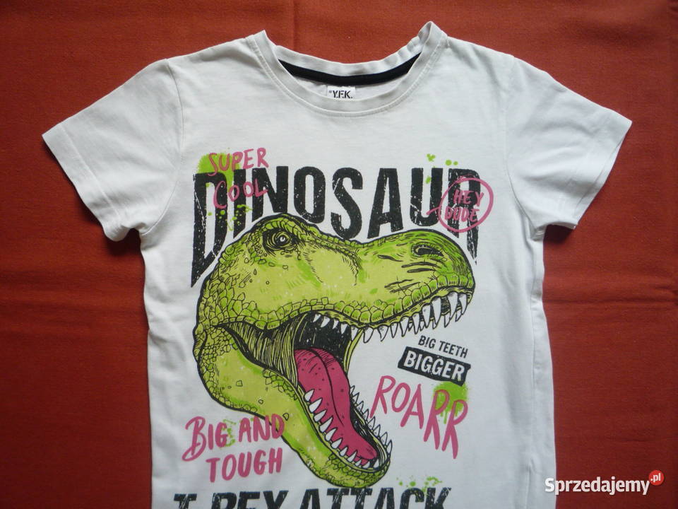 YFK 122128 Bluzka Koszulka Tshirt Dinozaur TRex Szczecin