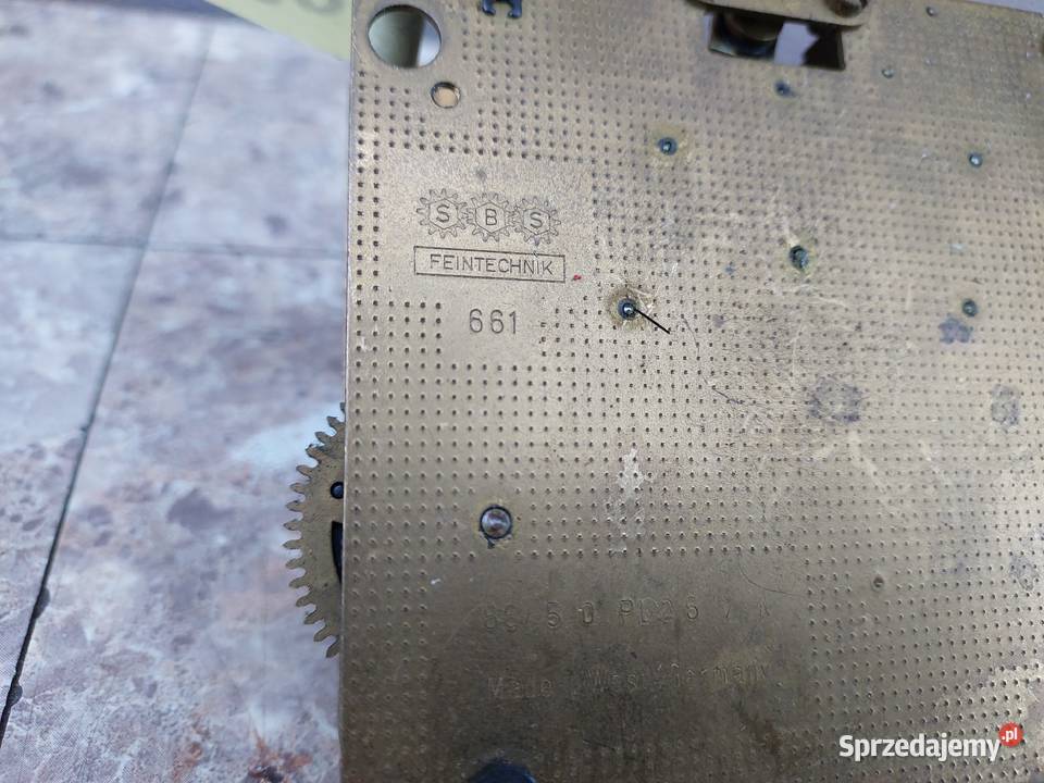 M203 Mechanizm starego zegara ściennego SBS pomorskie Tczew