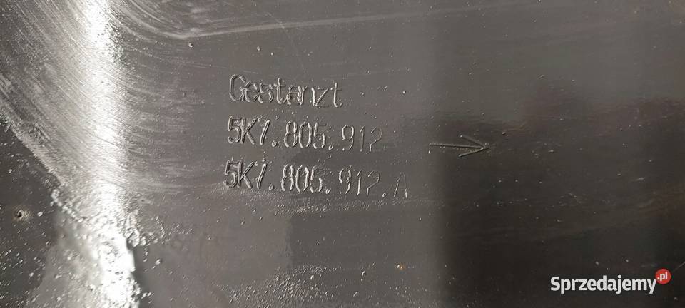 NADKOLE PRAWY PRZÓD KOMPLETNE VW GOLF VI 6 Międzychód