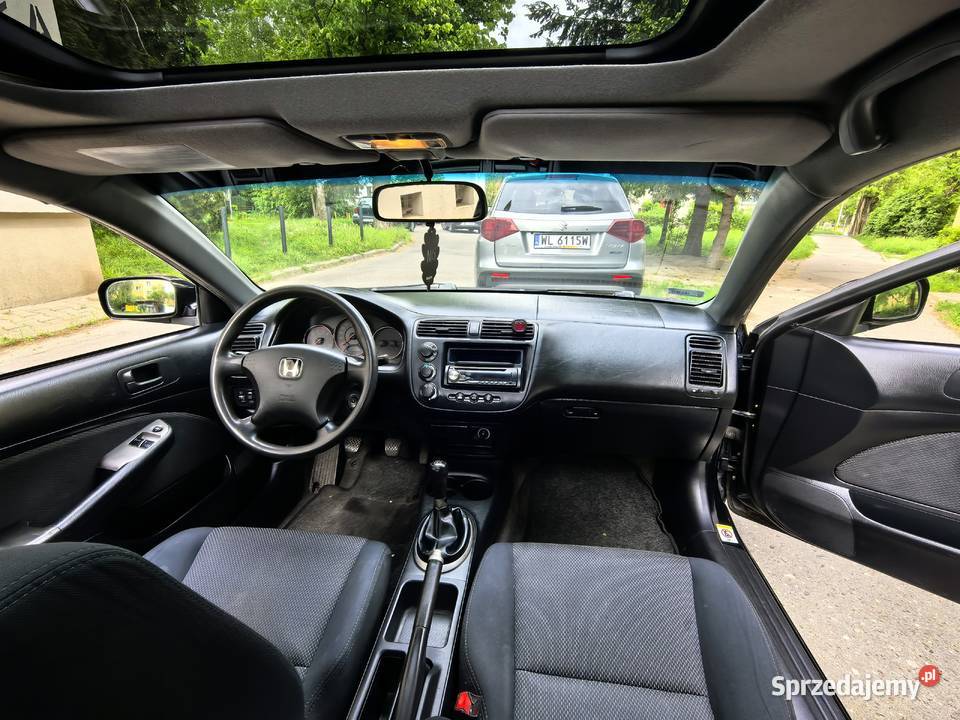 Honda Civic Coupe EM2 17 VTEC 2004 Świeża Klima elektryczne szyby Civic Poznań
