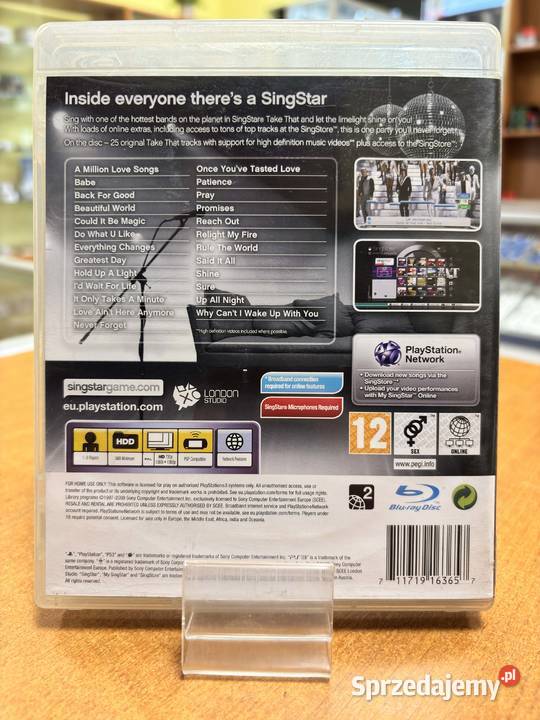 Gra SingStar Take That na PlayStation 3 Karaoke Elbląg