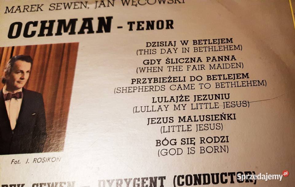 Winyl LP Kolędy Polskie Wiesław Ochman płyta winylowa wielkopolskie Poznań