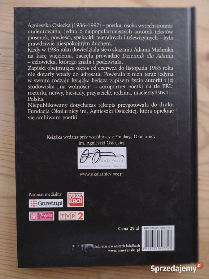 Agnieszka Osiecka Na wolności Dziennik Adama Warszawa