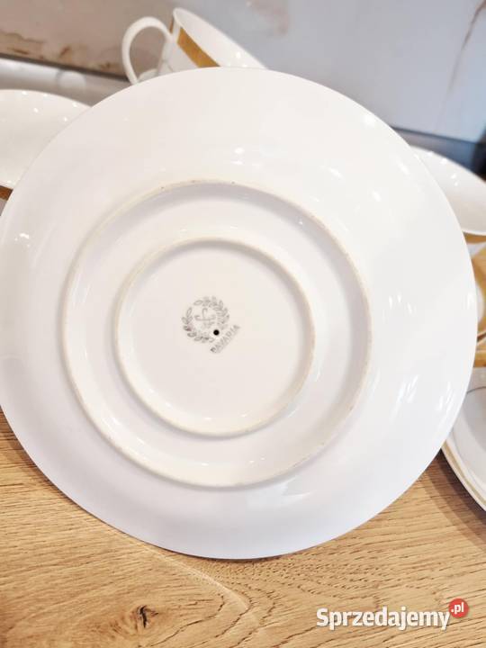 Salaterka porcelana złocona warmińsko-mazurskie Braniewo