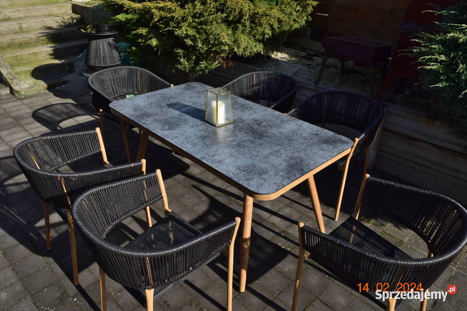 zestaw ogrodowy 61 technoratan obiadowy stół Bosutów sprzedam