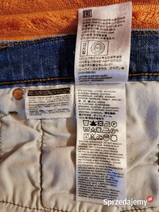Levis 512 Slim Fit Taper W33 L32 Jeansy łódzkie