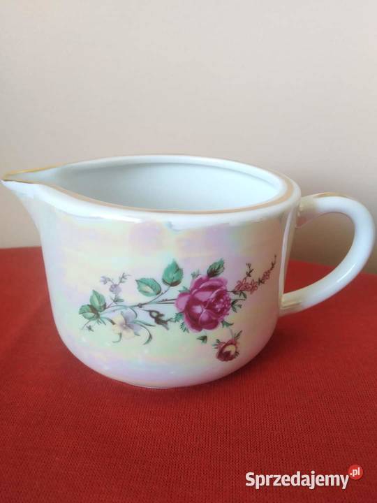Sosjerka błękit PRL Porcelana i szkło Wałbrzych