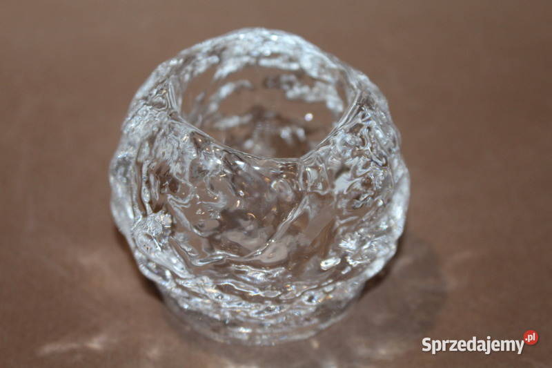 Świecznik Kosta Boda Snowball lodowa luka z lat Szczecin