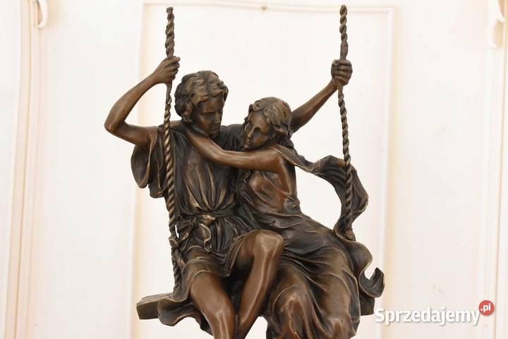 Zakochani Na Huśtawce Para Miłość Figura Rzeźba