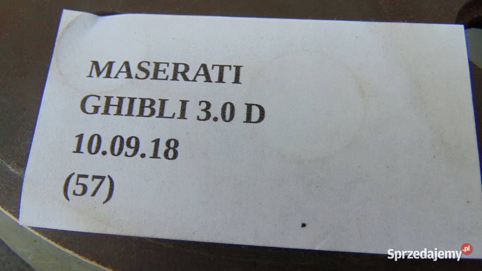 TARCZ TARCZE HAMULCOWE PT MASERATI GHIBLI 30D wielkopolskie Nowy Tomyśl